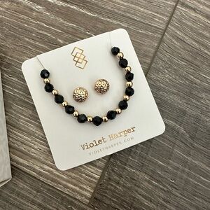 Violet Harper Morgan Bracelet and Earrings Set NEW